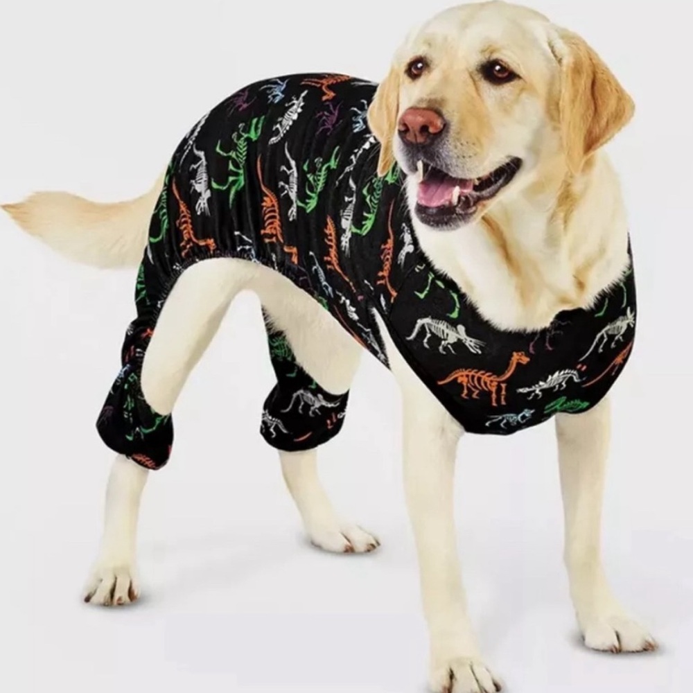 Hyde & EEK! Boutique Halloween Dino Dinosaur Skeleton Sleep Dog and Cat Pajamas